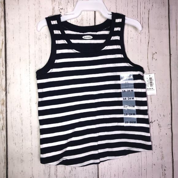 Old Navy Baby Girl  Striped Sleeveless  Tank Sz 18-24 - Picture 1 of 8